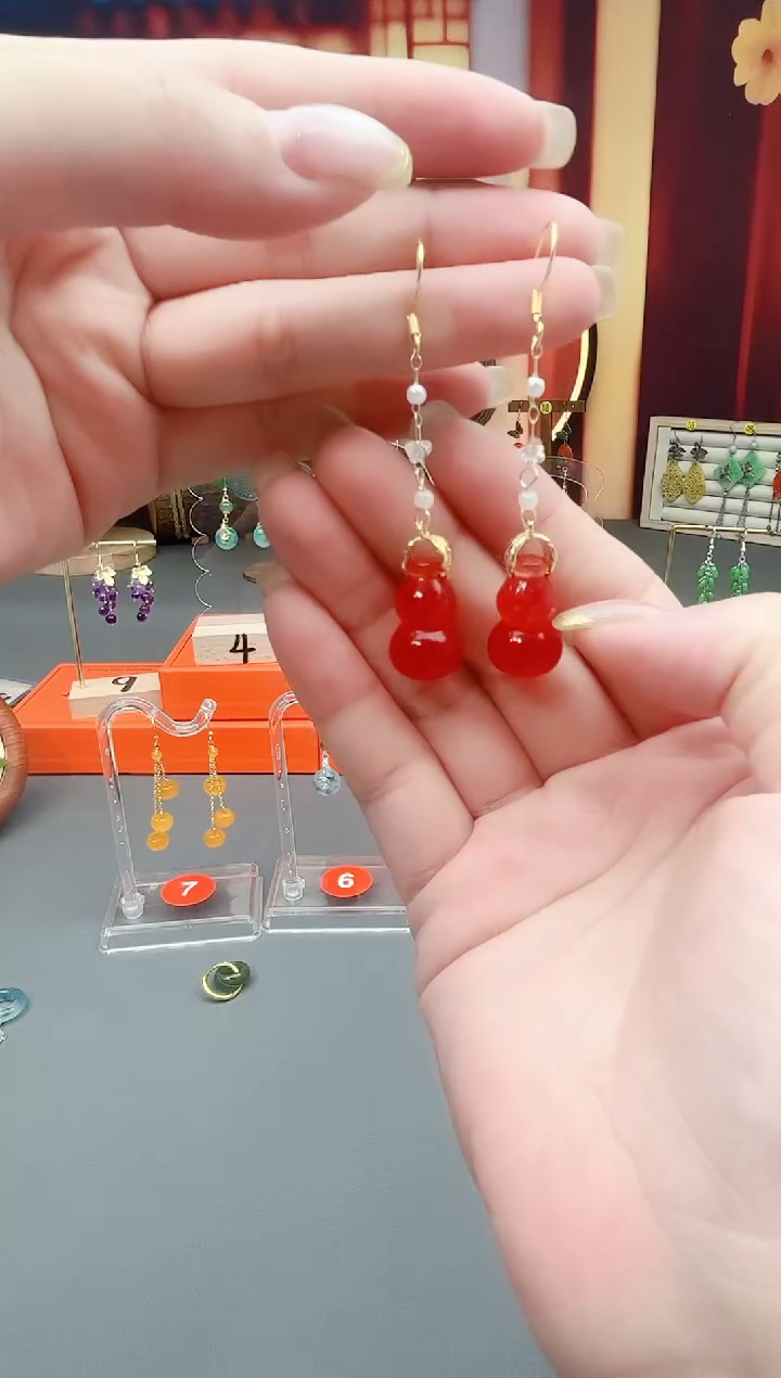 未镶嵌耳钉玛瑙/玉髓329