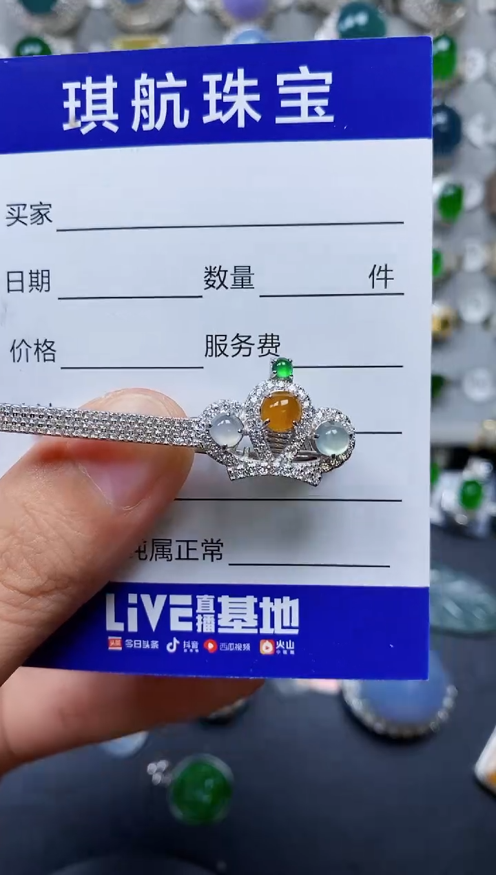 【闪购商品】翡翠颈饰银S925镶嵌0577