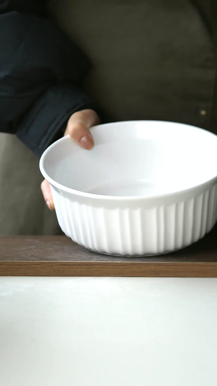 【闪购商品】陶瓷微瑕出美康宁20cm汤碗@4-2@