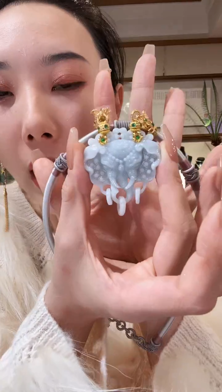 【闪购商品】翡翠颈饰未镶嵌国风