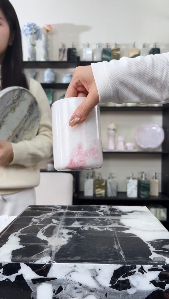 石材像****由彩虹玫瑰001漱口杯