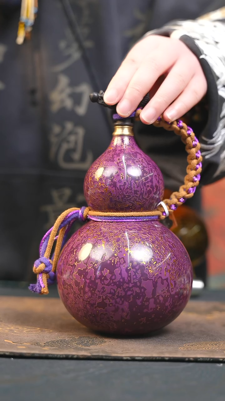 【闪购商品】YE223漆艺酒葫芦不包手串及旋转底座