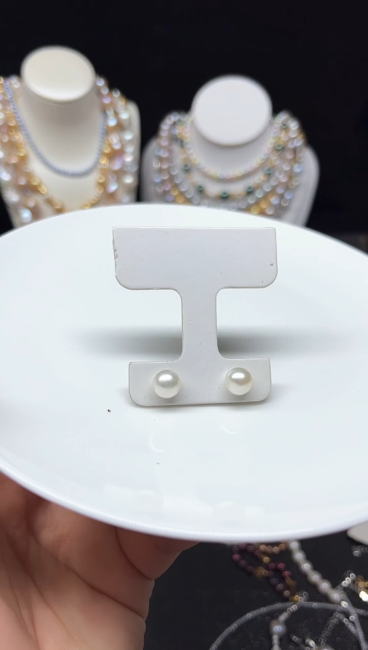 【闪购商品】淡水珍珠耳饰未镶嵌多人