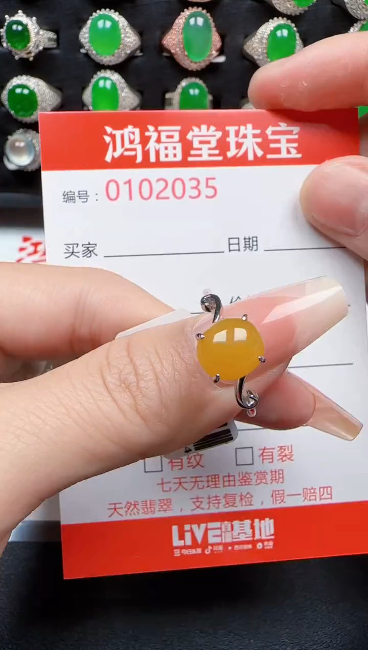 【闪购商品】翡翠戒指银S925镶嵌2034