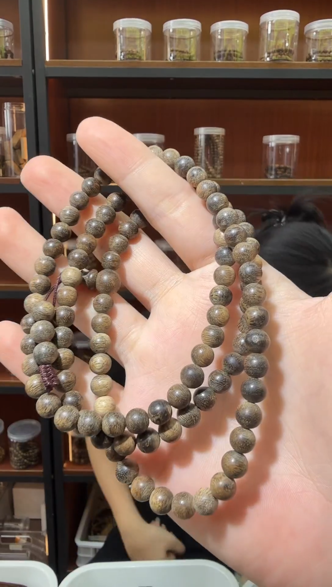沉香手串7*9152号越南芽庄白棋种多样性发一