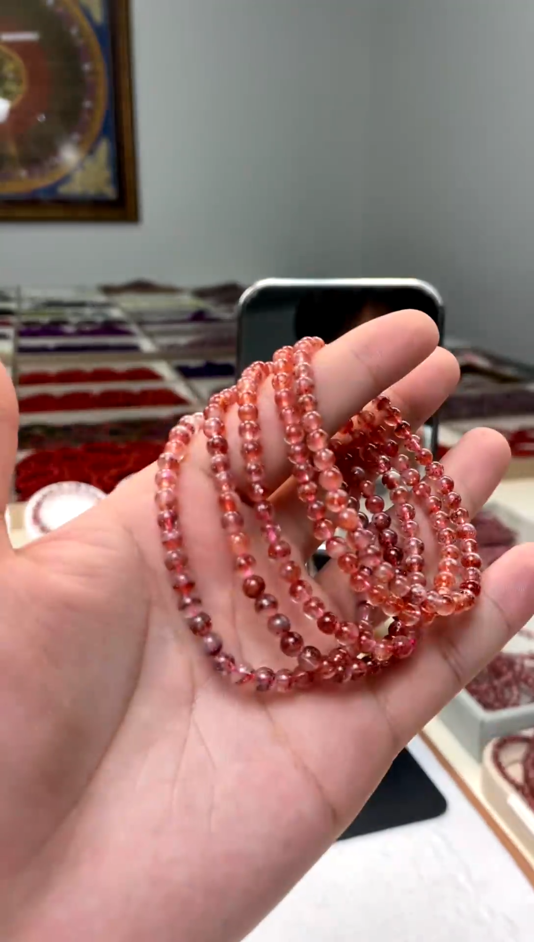 未镶嵌手串水晶【昊哥珠宝】金草莓芬达金草莓4mm多样性发一