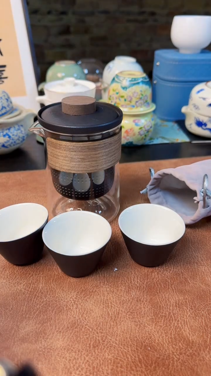 【闪购商品】杯旅行快客茶具，黄龙玉汝，德化羊脂玉瓷