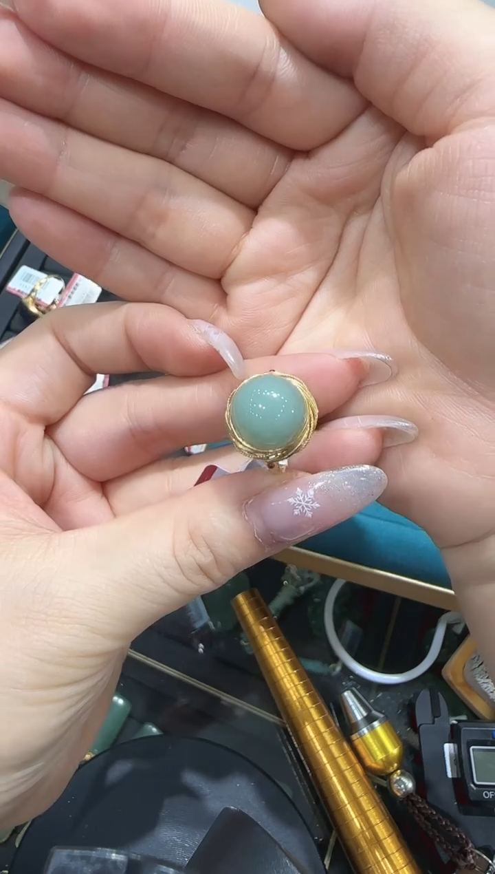 【闪购商品】和田玉戒指/多样性发未镶嵌R312