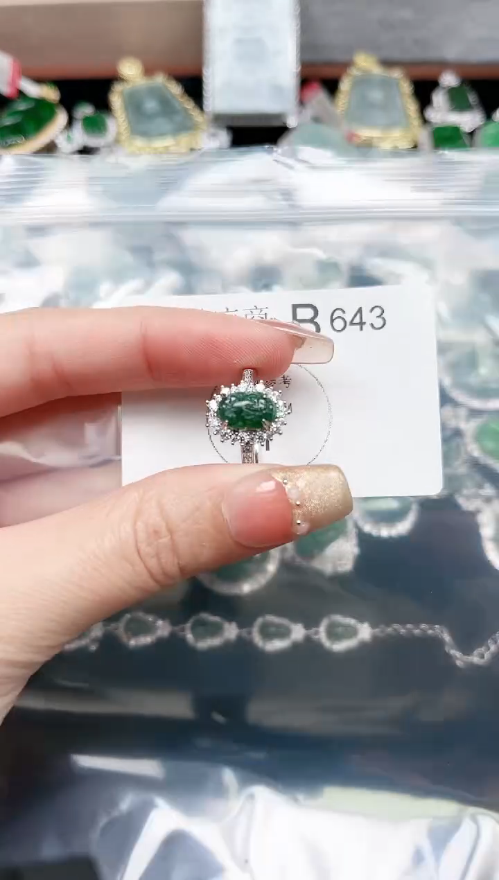 【闪购商品】翡翠颈饰未镶嵌643赠皮绳