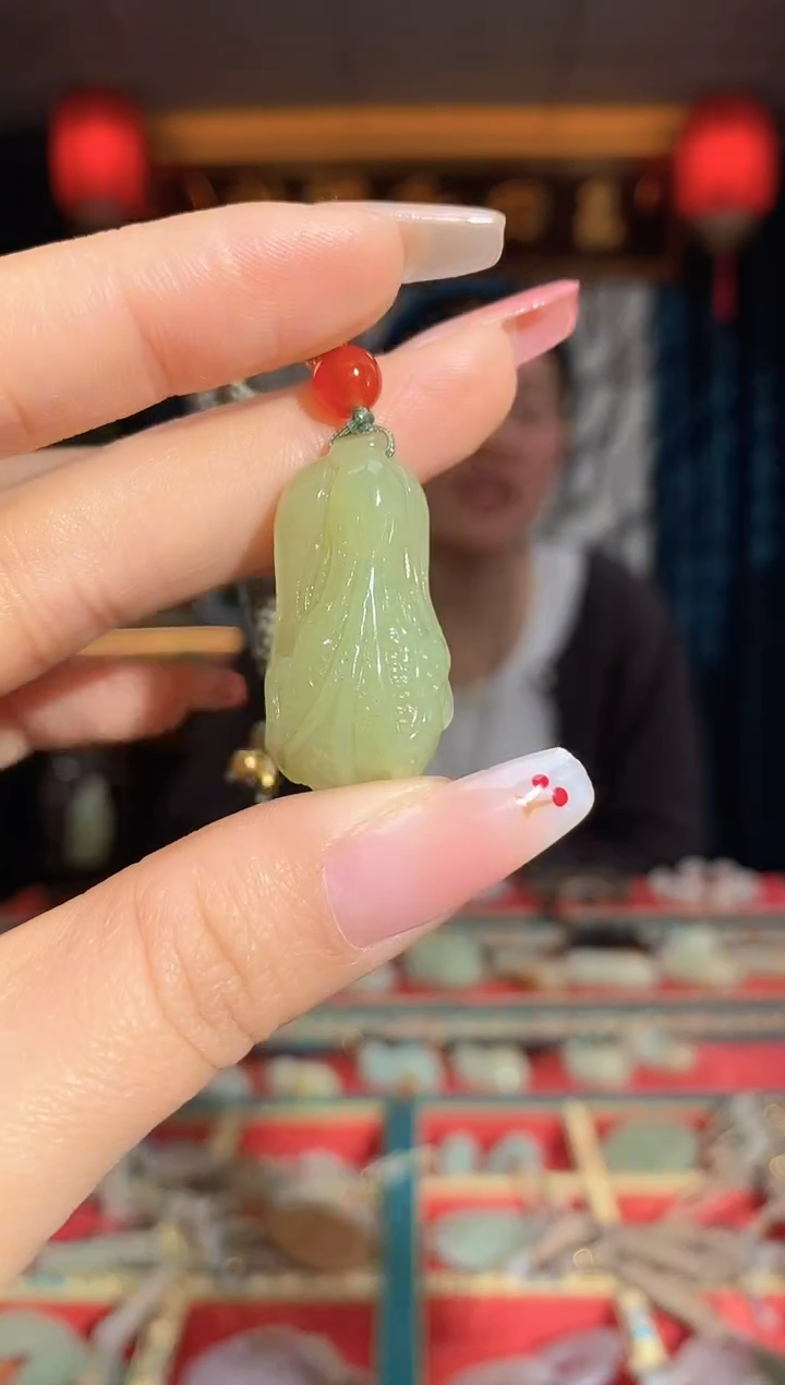 【闪购商品】和田玉挂件未镶嵌白菜