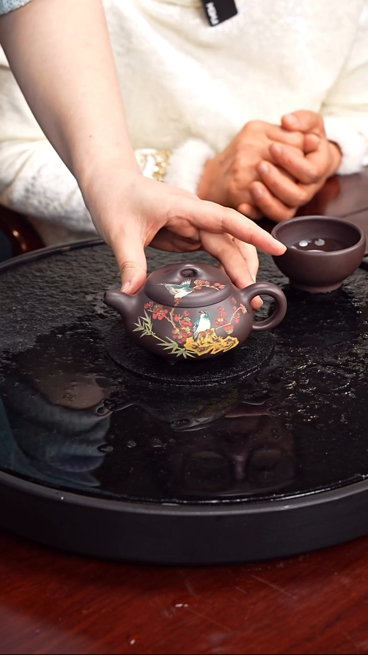 紫砂无张彩萍  汉棠石瓢99 黑墩头 200毫升