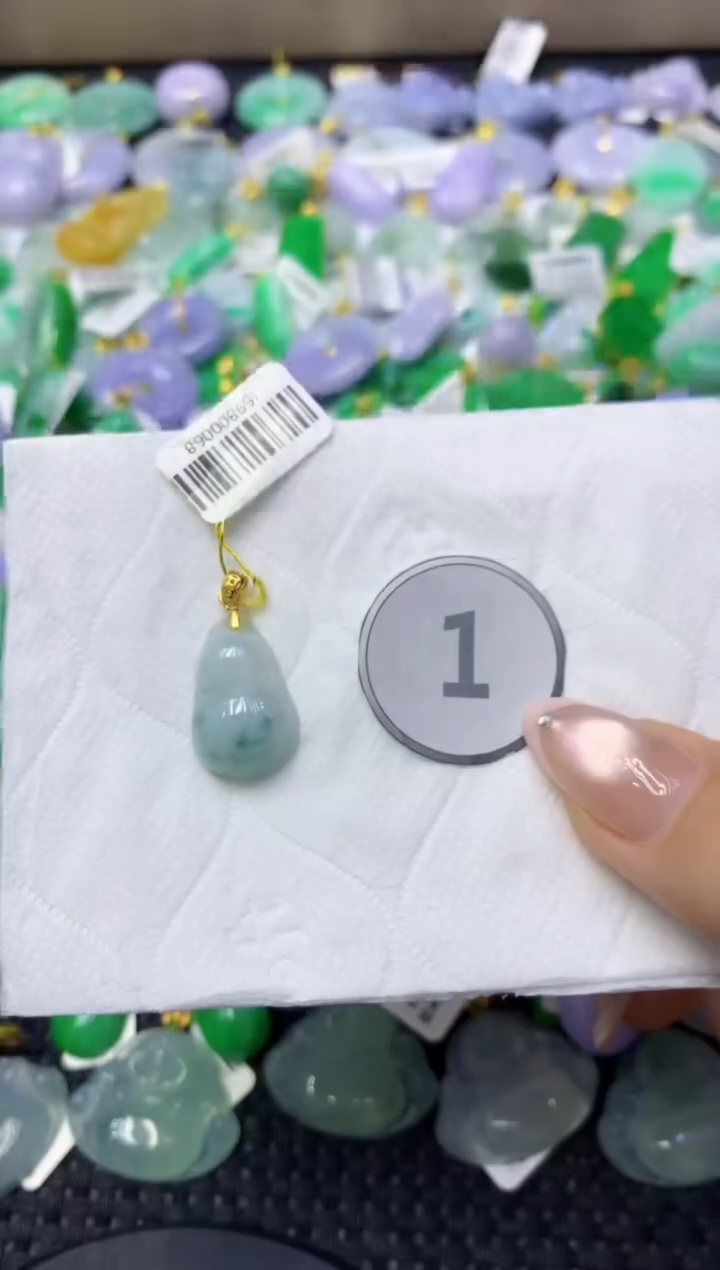 颈饰未镶嵌翡翠天然缅甸翡翠A货