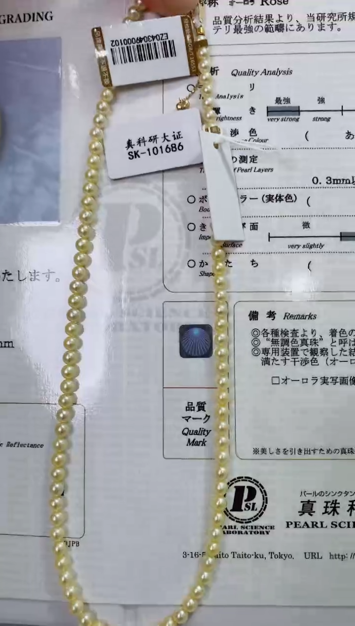 未镶嵌LL海水珍珠珍珠项链@@ez043