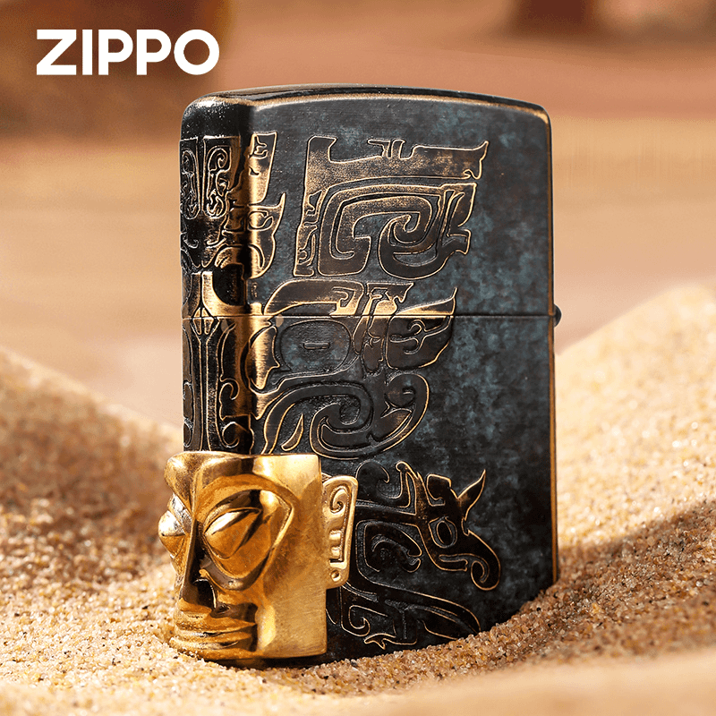 ZIPPO/之宝zippo打火机三星堆复古男生生日礼物送老公DYJ1