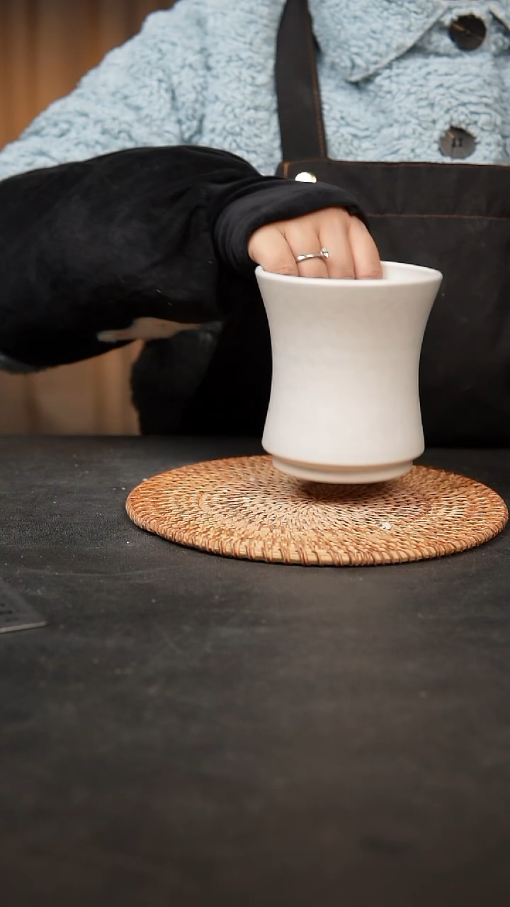 【闪购商品】瓷片泥泥手工花盆口9高11