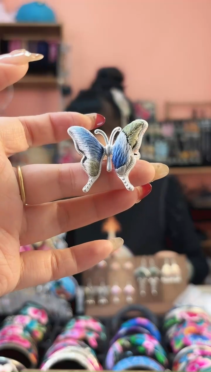 织绣艺枝独绣手工饰品030