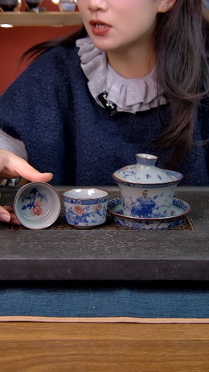 简装家用款3件套 老陶泥开片纹陶瓷茶具