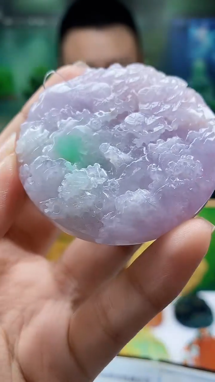 未镶嵌定制翡翠KK翡翠毛货吊坠-28