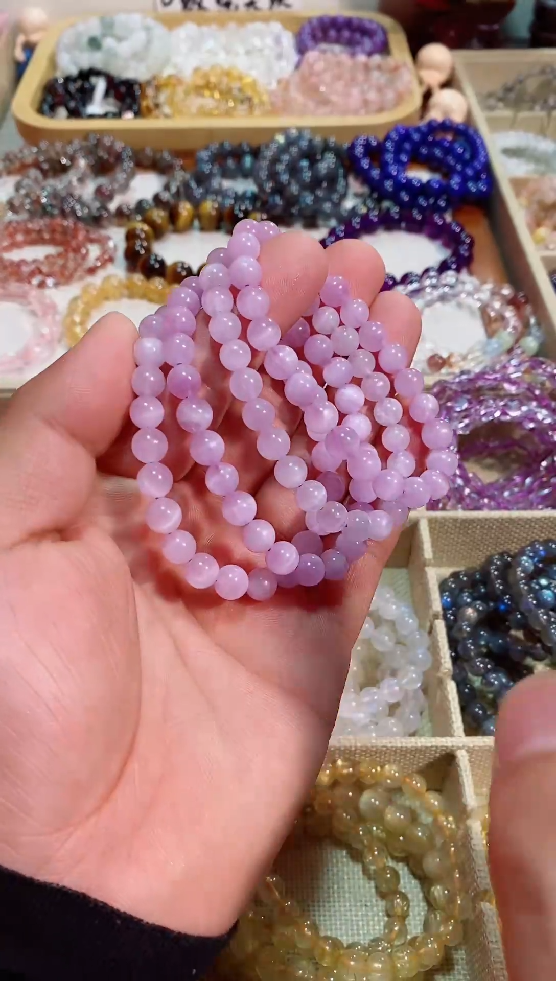 【闪购商品】水晶手链未镶嵌紫锂辉7M+ (多样性发其一）