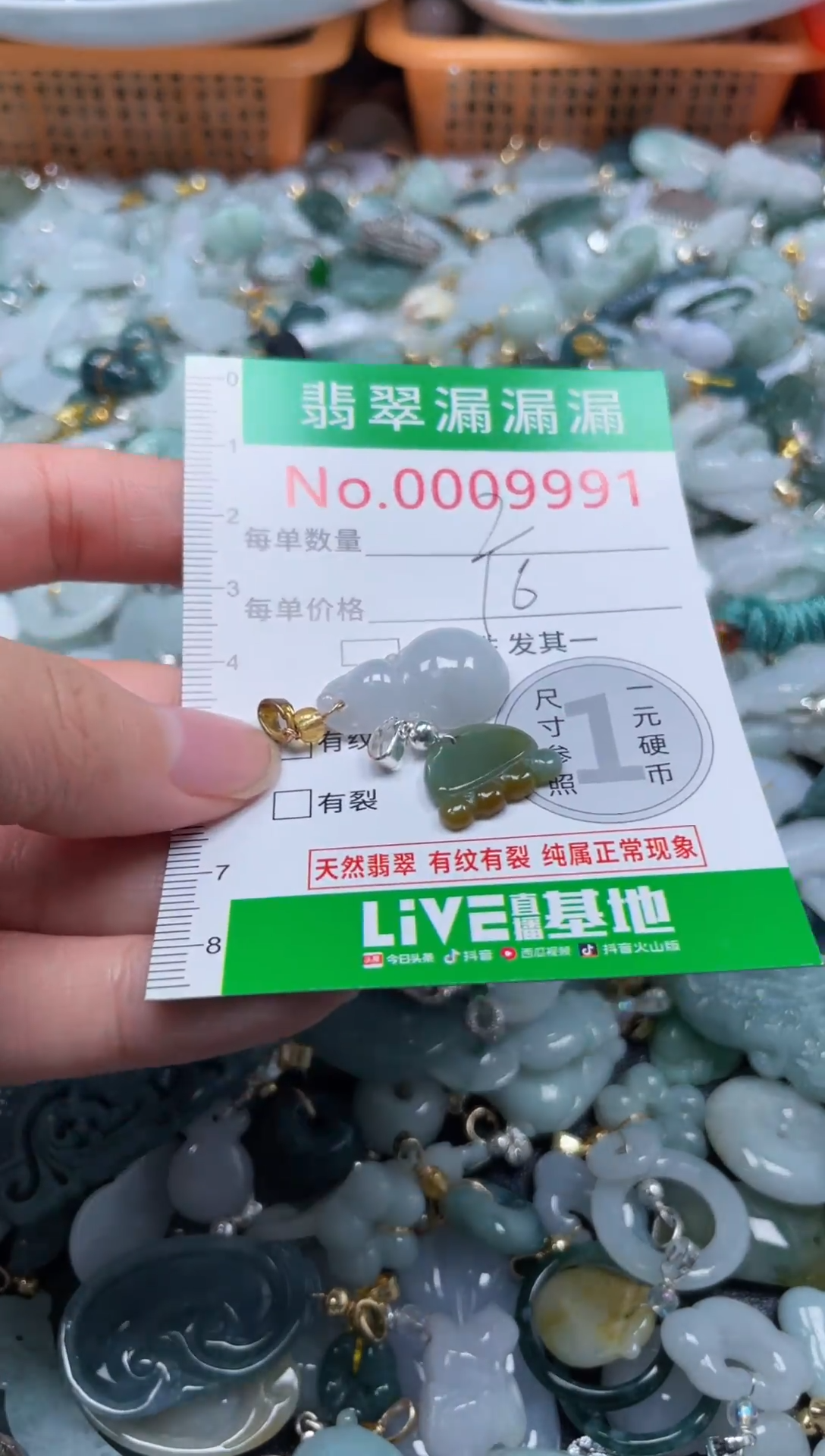颈饰未镶嵌翡翠9991