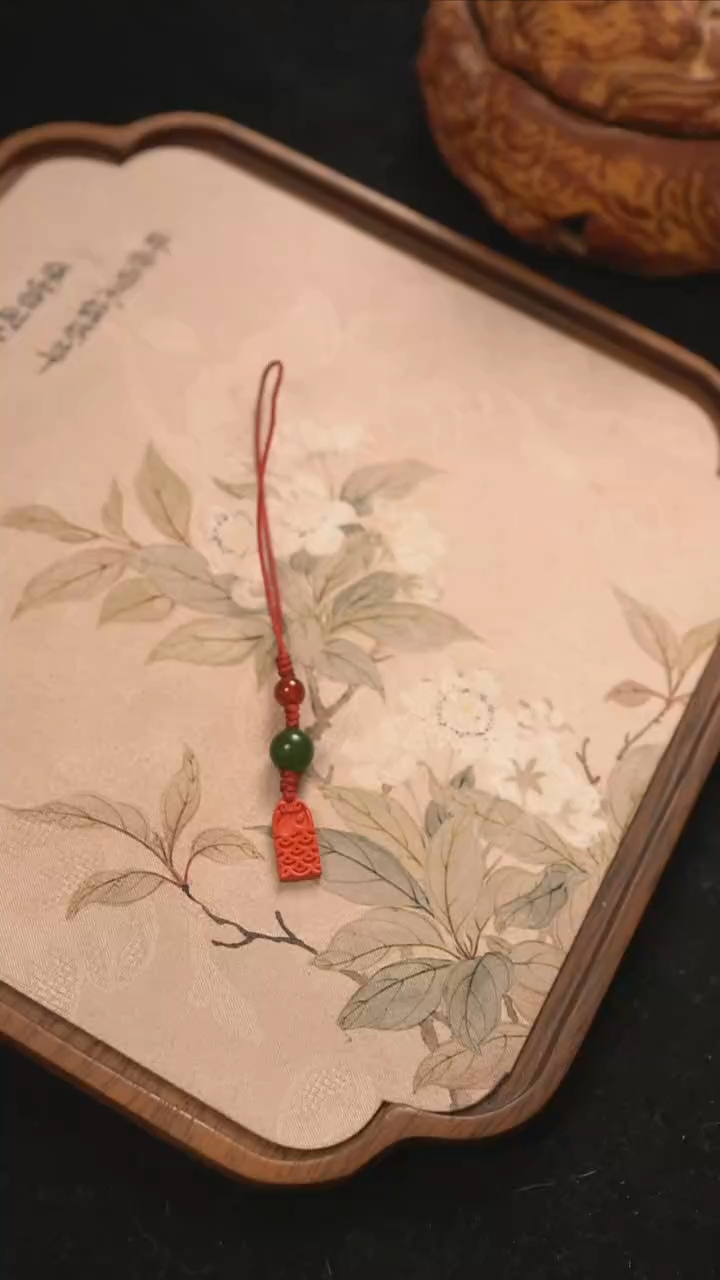 无铜合金朱砂吊坠111