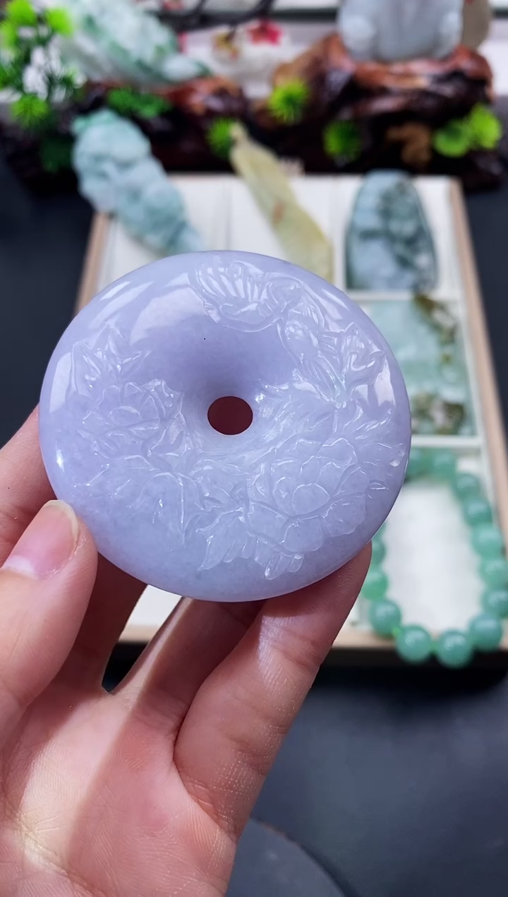 颈饰未镶嵌翡翠天然缅甸A货翡翠