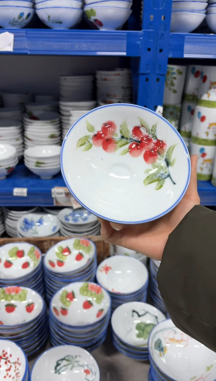 景德镇手绘釉中彩（食品级）小斗笠碗
