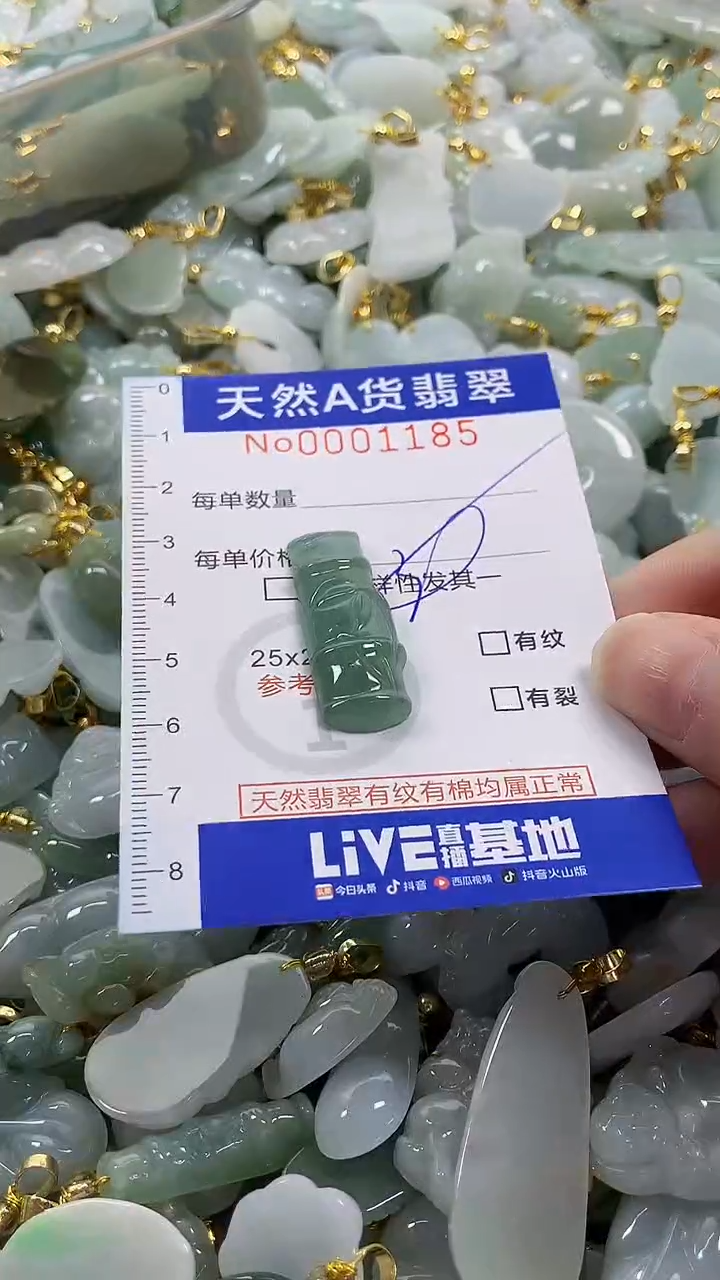 颈饰未镶嵌翡翠纯天然a货翡翠