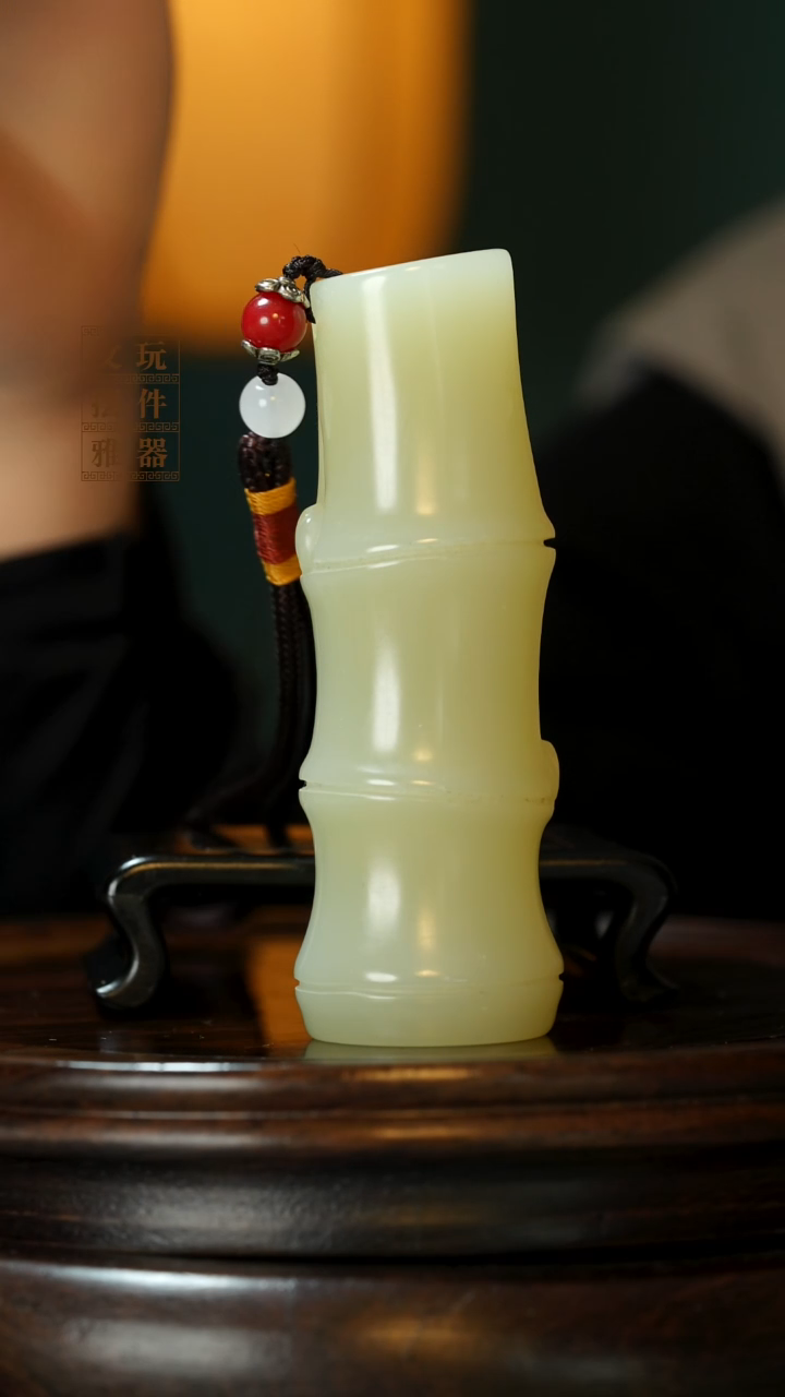 玉《节节高升》手把件摆件