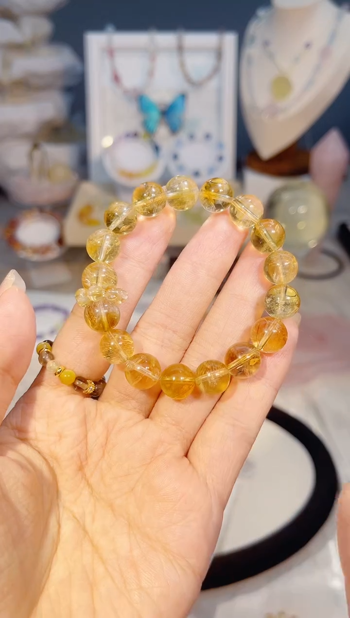 未镶嵌手串水晶金满满2.0