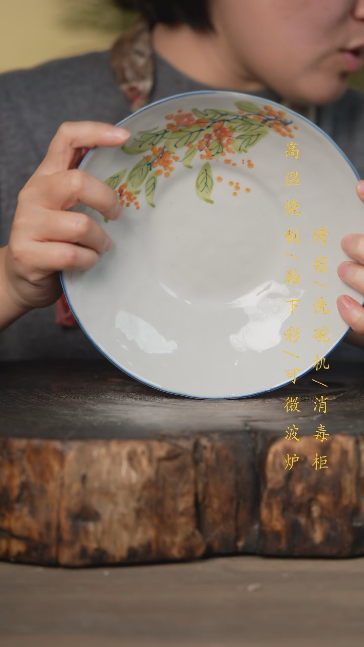 【闪购商品】瓷片景德镇高温釉下彩可微波烤箱洗碗机