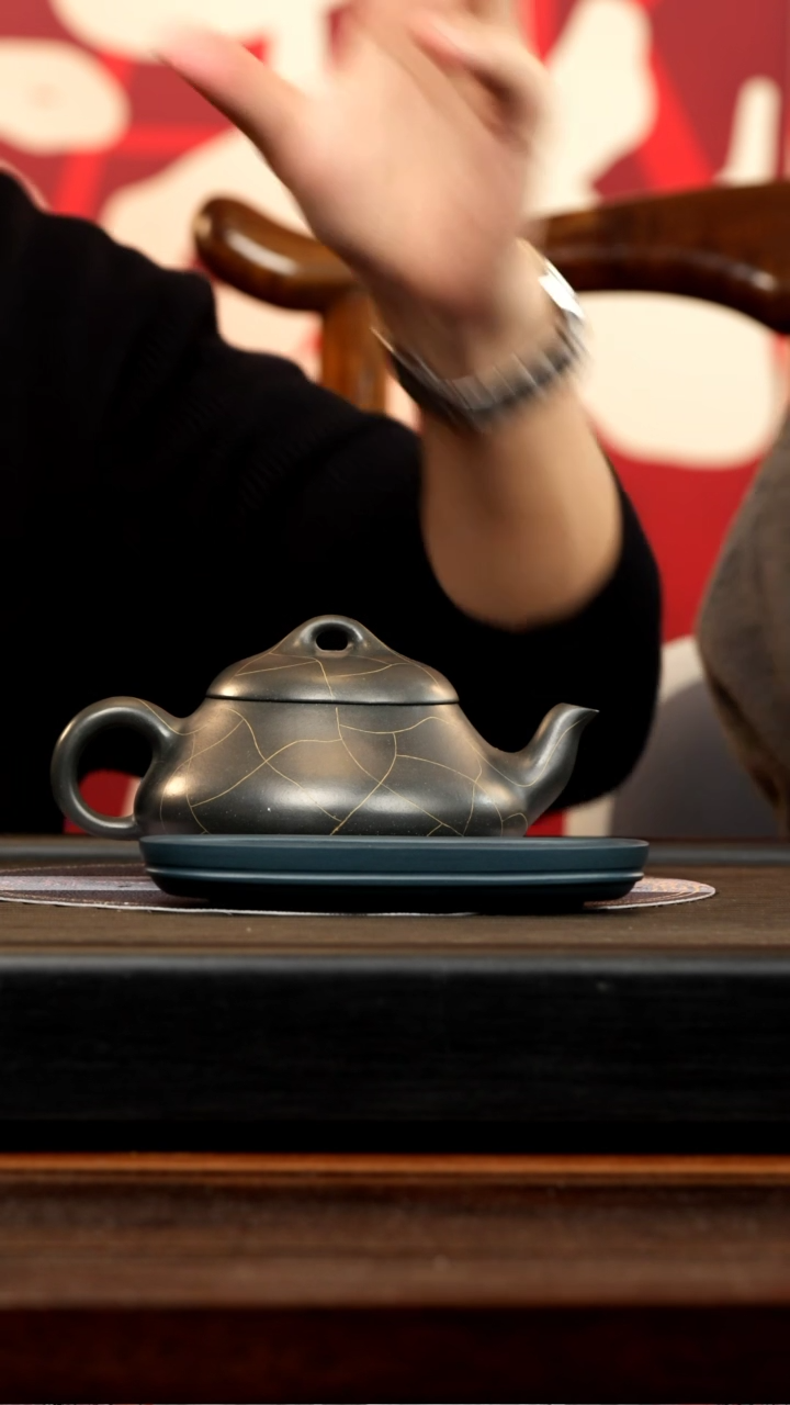 【闪购商品】紫砂茶壶XMYQ 绿泥 汉棠石瓢 400cc