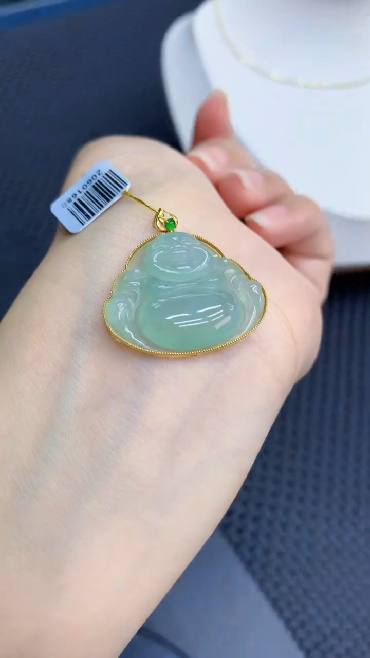 【闪购商品】翡翠颈饰18K金镶嵌            8