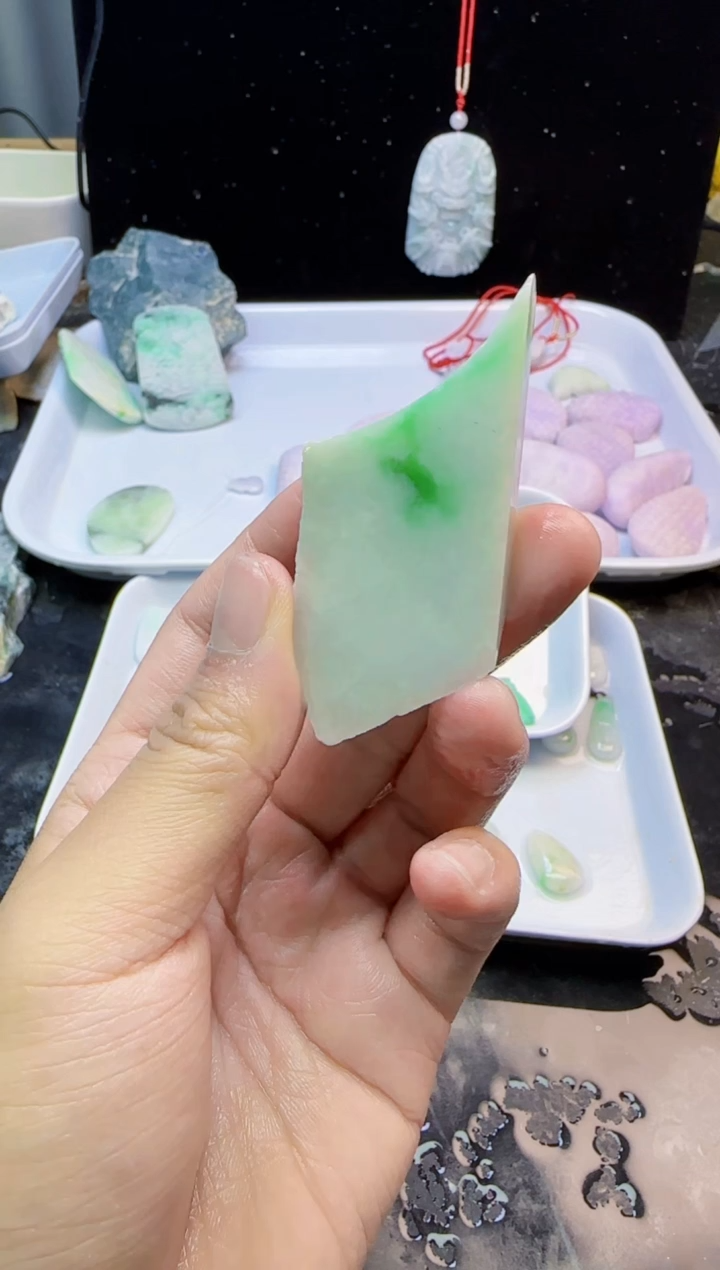 颈饰未镶嵌翡翠039天然A货翡翠