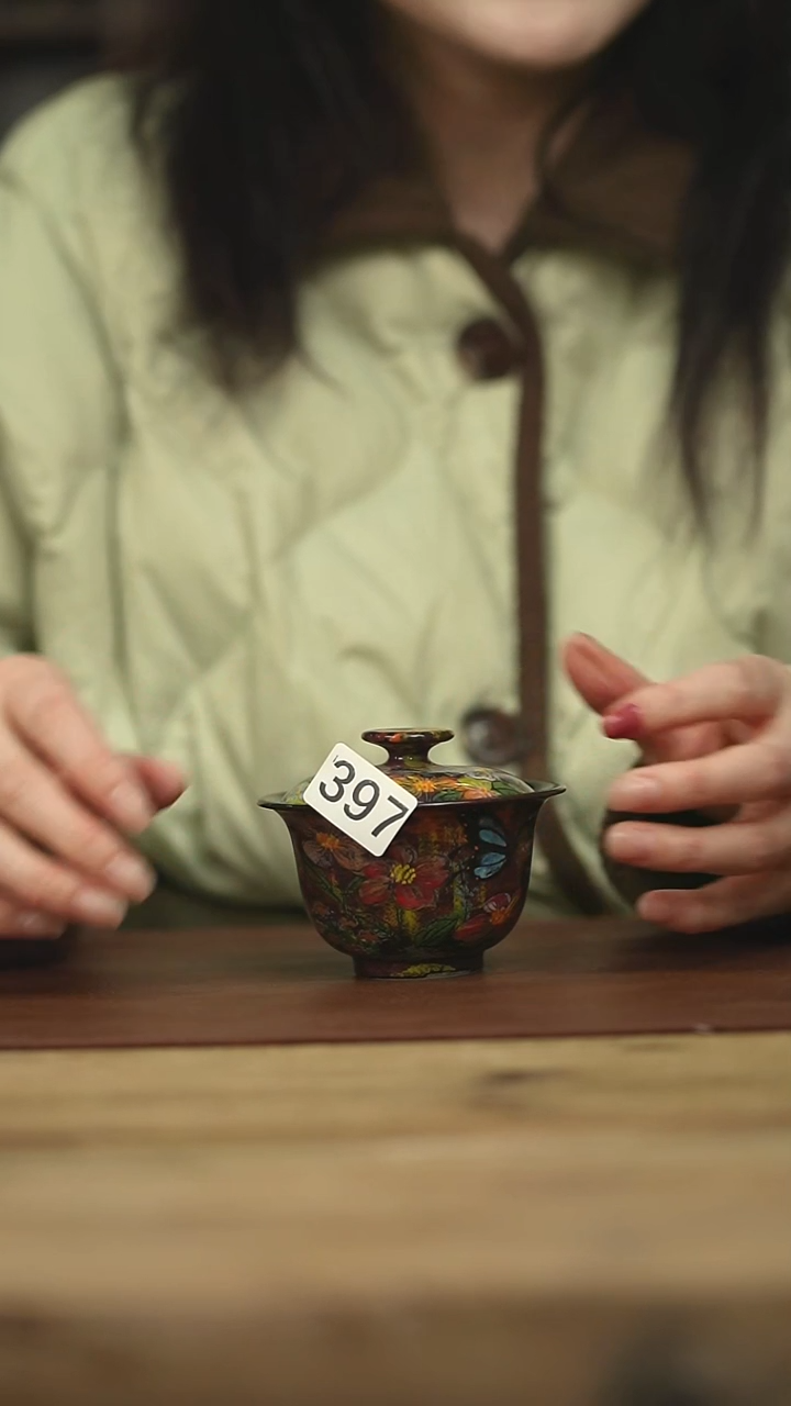 设计师手作款 贰俩盖碗