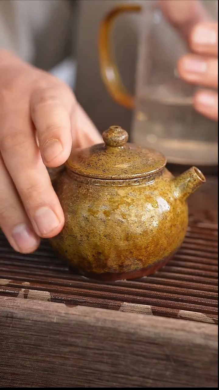 茶壶紫砂9号 柴烧 