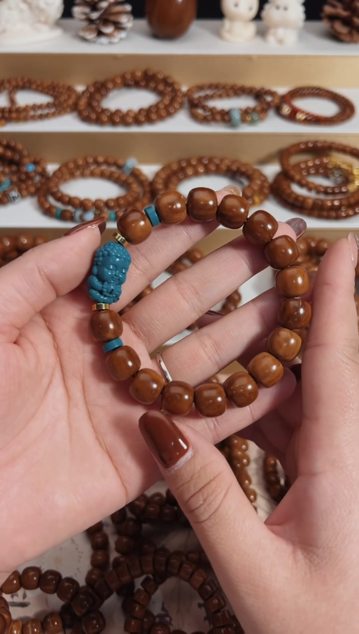 【闪购商品】库克手串库克菩提宝宝佛蓝12*11mm