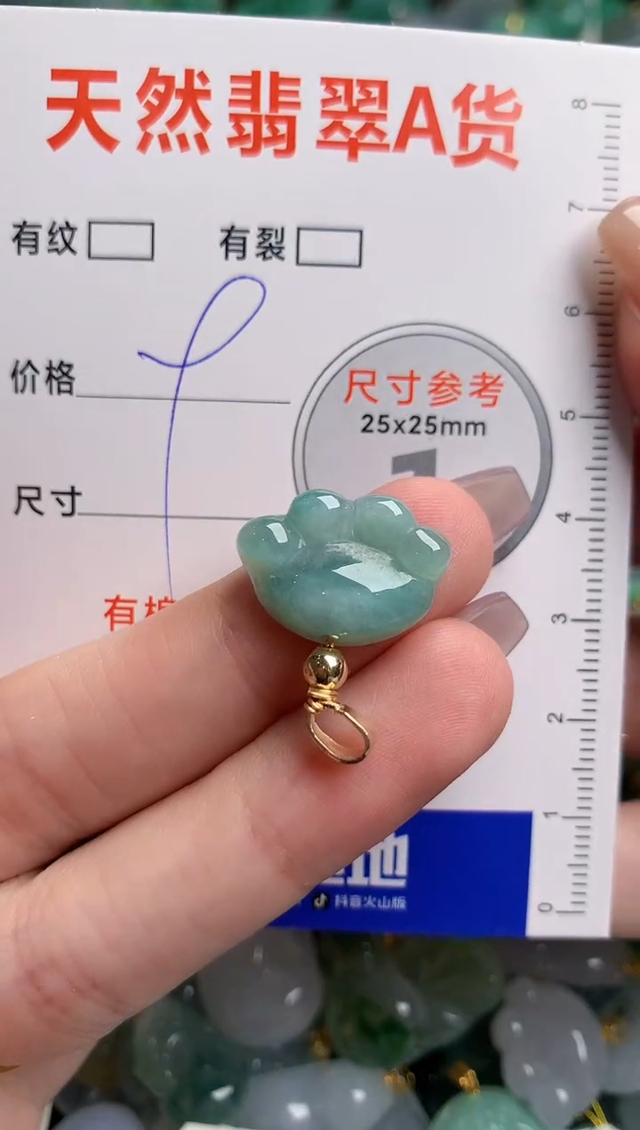 翡翠未镶嵌颈饰23001404
