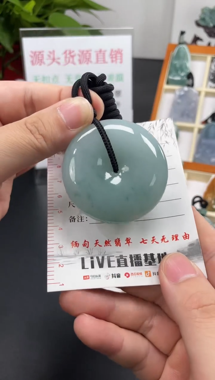 【闪购商品】翡翠颈饰未镶嵌平安扣