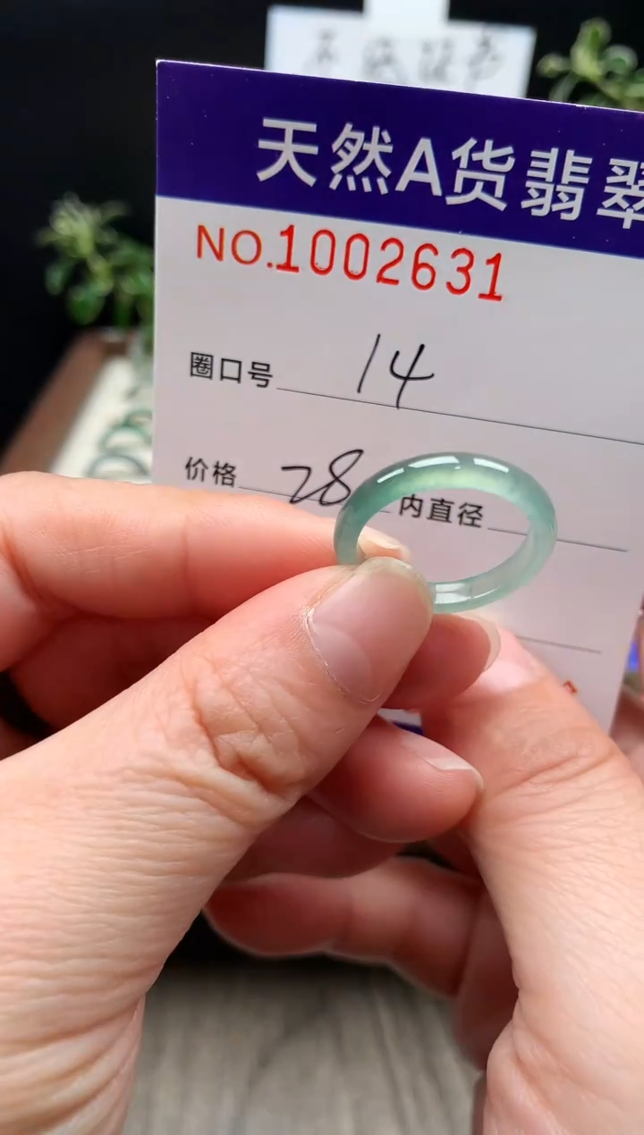 未镶嵌戒指翡翠14#