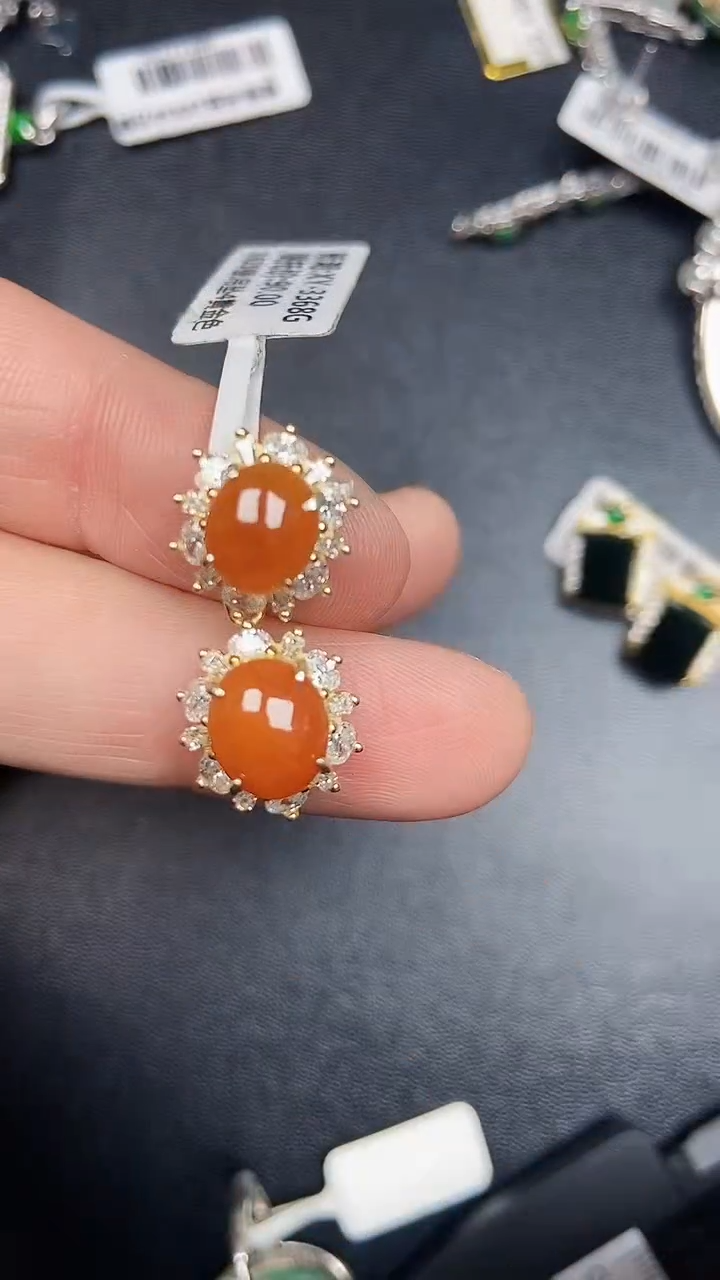 银S925镶嵌戒指翡翠2250