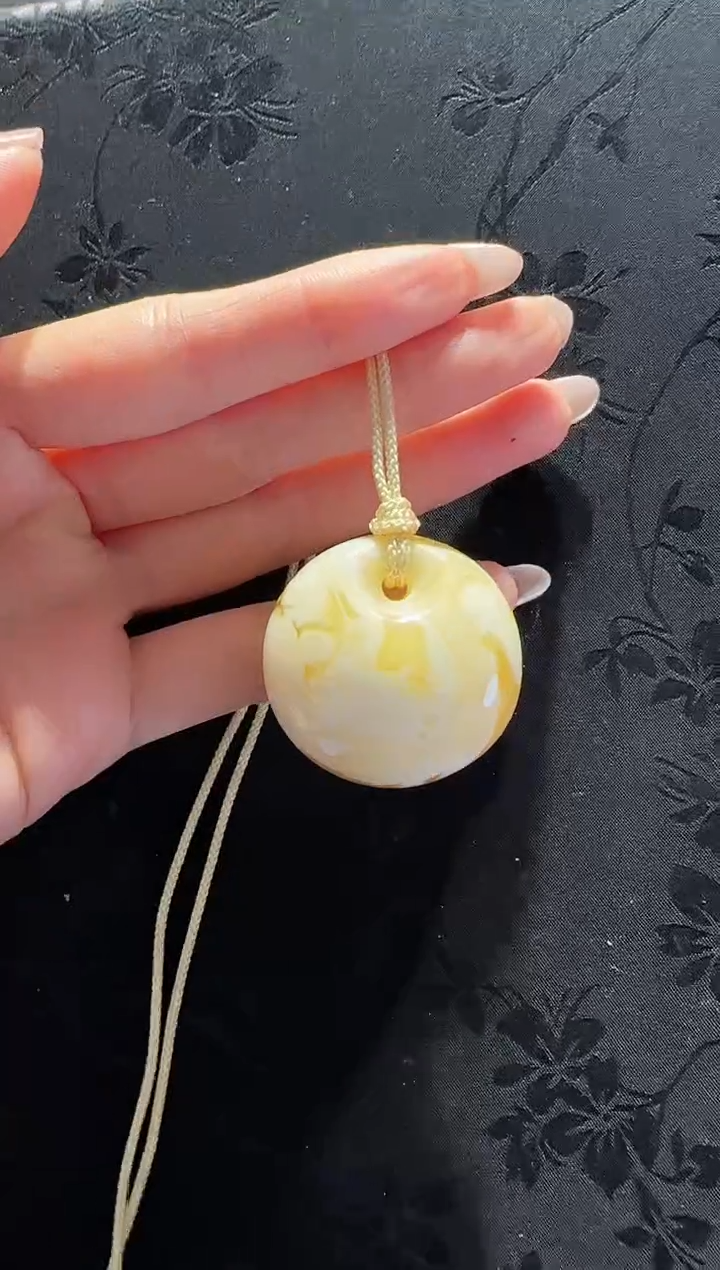 未镶嵌项链琥珀蜜蜡公主扣项链