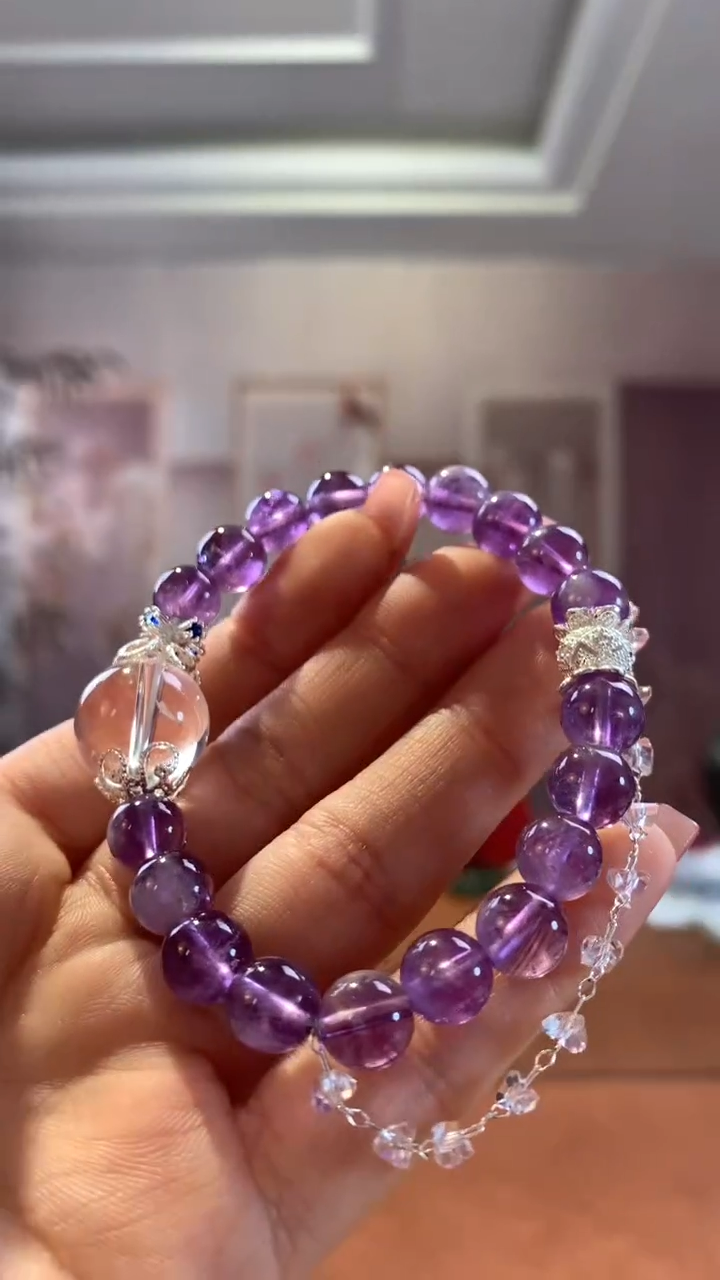 【闪购商品】水晶手串未镶嵌紫水晶单圈