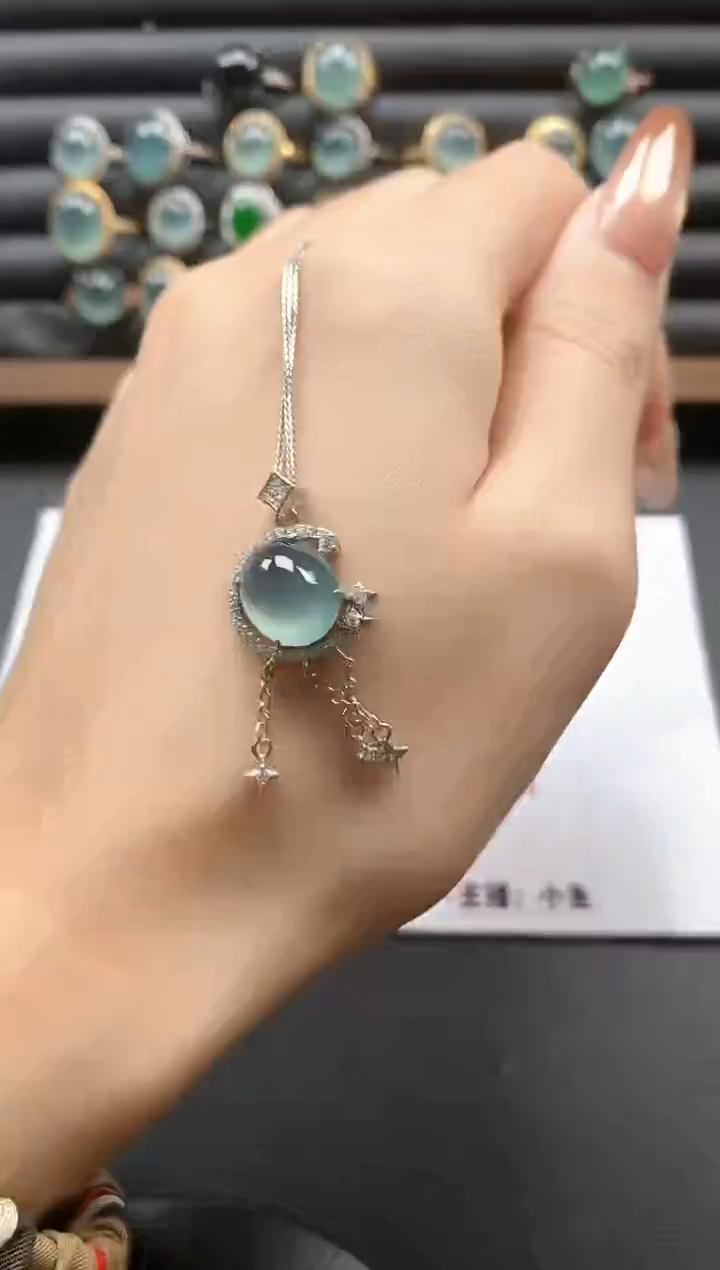 银S925镶嵌戒指翡翠51151