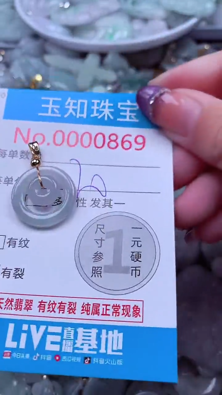 翡翠未镶嵌吊坠(不含链)869