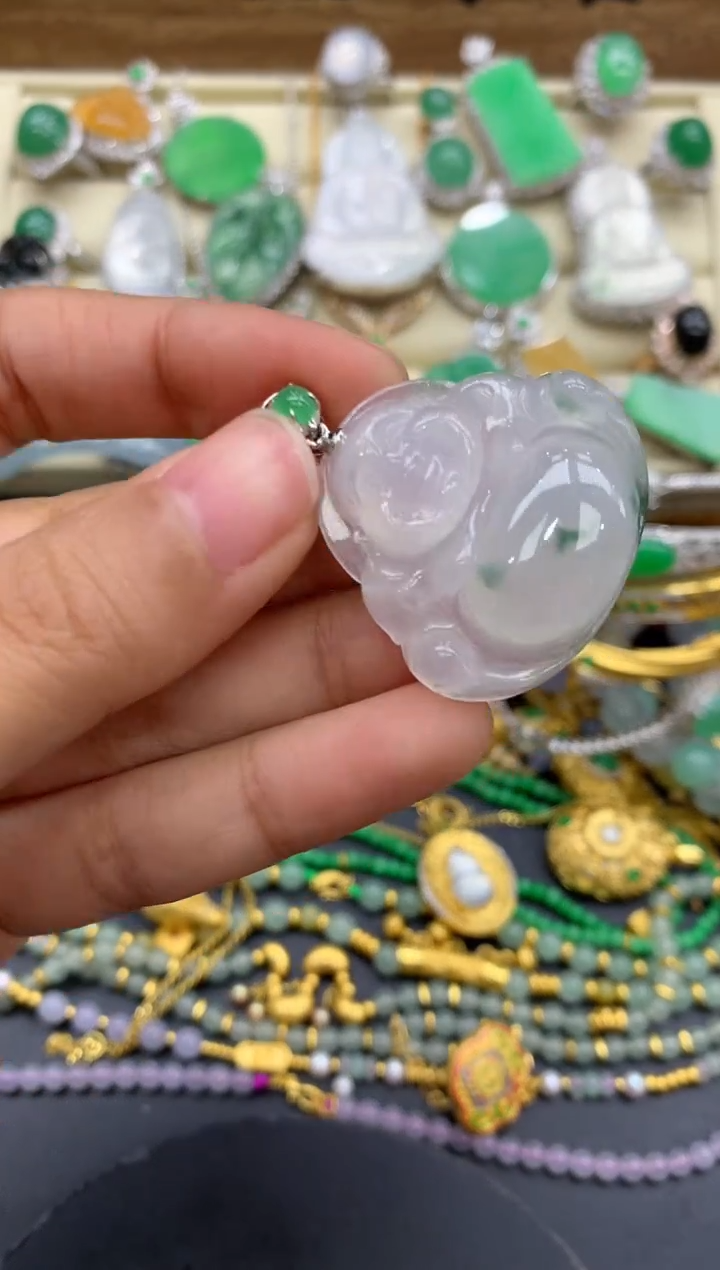 【闪购商品】翡翠颈饰18K金镶嵌253-中国好珍宝