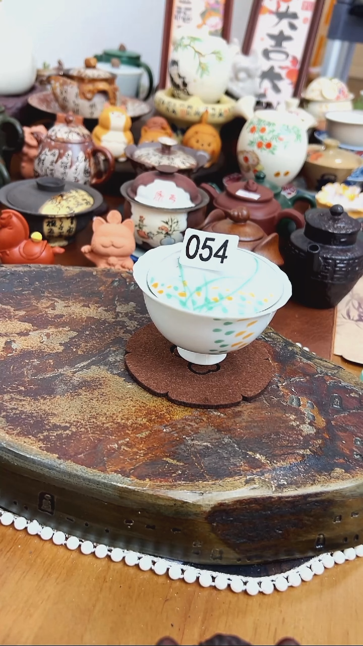   【茶瓷物语】微瑕 石丹老师作品 盖碗054