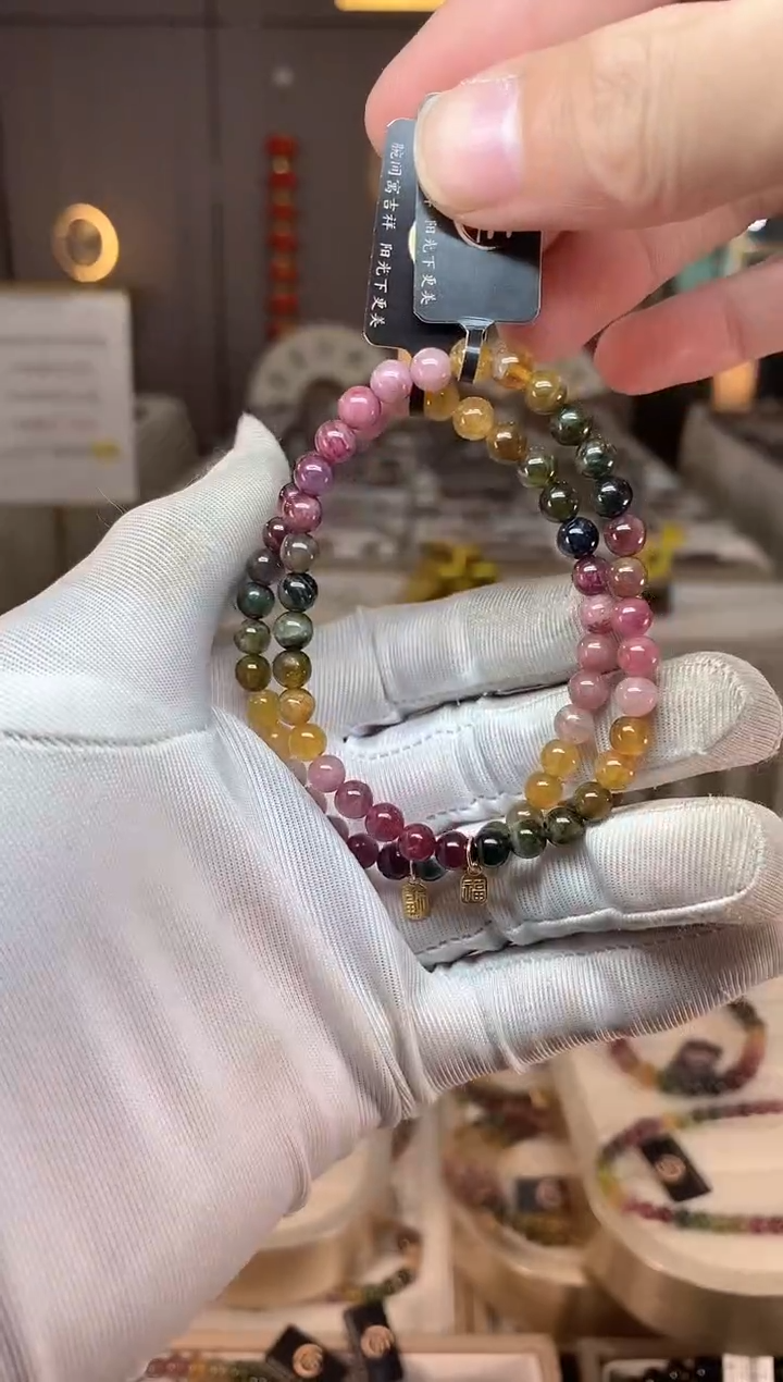 未镶嵌老矿碧玺单圈手串5mm碧玺xion多样性发一条