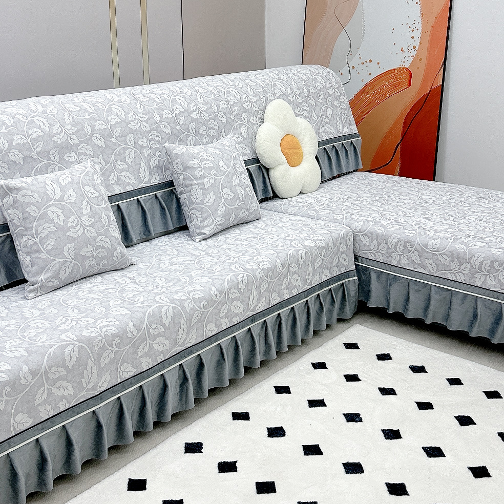 雪尼尔四季免定制高档直排贵妃四季四季通用型沙发垫