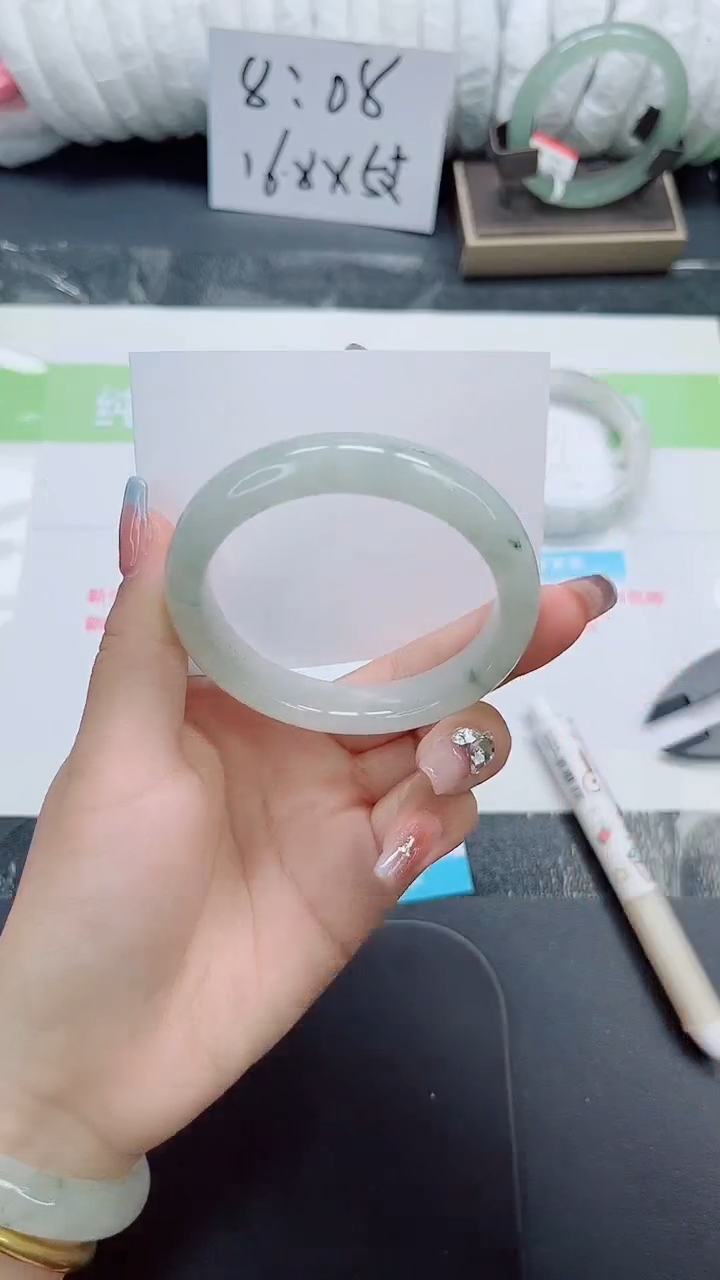未镶嵌手镯石英质玉b4-58.5